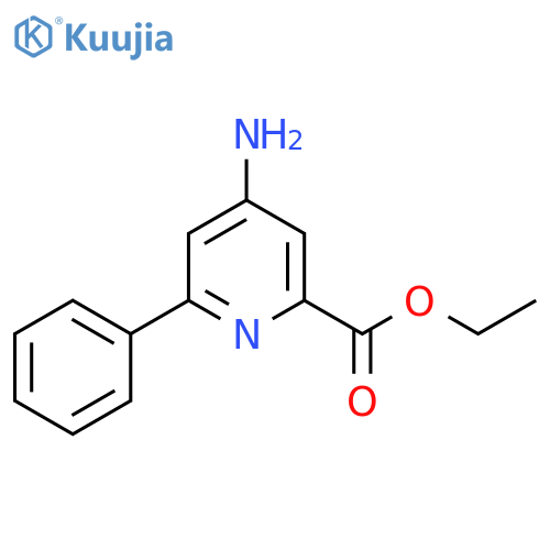 Ethyl 4-amino-6-phenylpicolinate structure