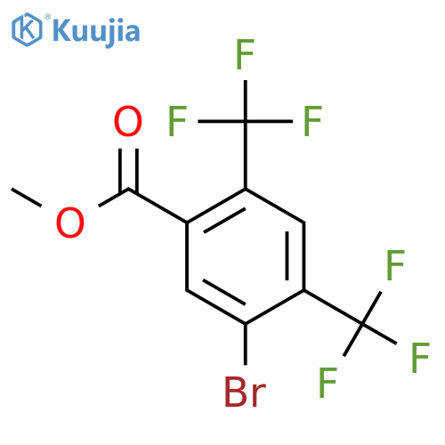 Methyl 2,4-bis(trifluoromethyl)-5-bromobenzoate structure