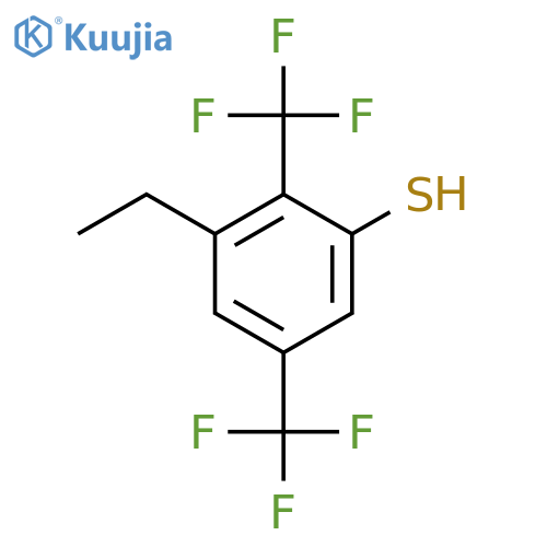 2,5-Bis(trifluoromethyl)-3-(ethyl)thiophenol structure