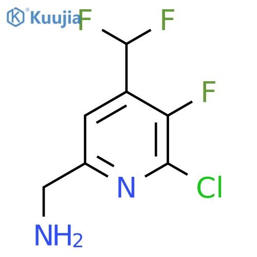 6-(Aminomethyl)-2-chloro-4-(difluoromethyl)-3-fluoropyridine structure