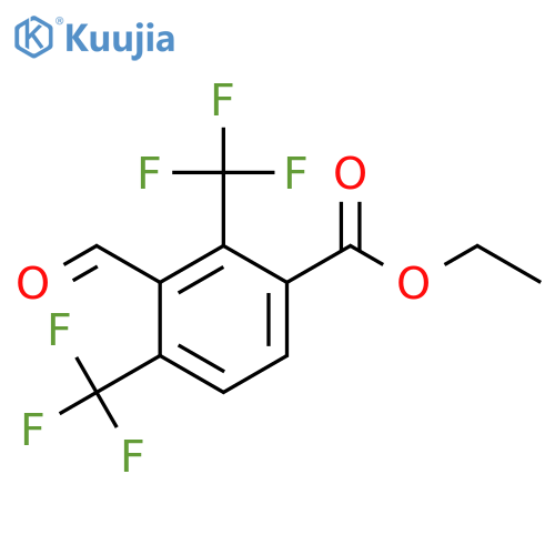 Ethyl 2,4-bis(trifluoromethyl)-3-formylbenzoate structure