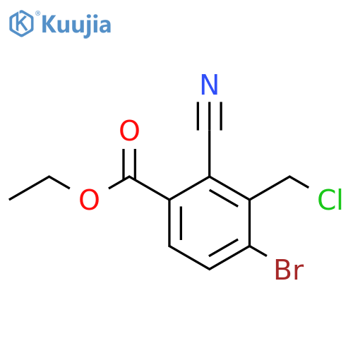 Ethyl 4-bromo-3-chloromethyl-2-cyanobenzoate structure