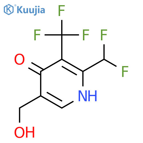 2-(Difluoromethyl)-4-hydroxy-3-(trifluoromethyl)pyridine-5-methanol structure