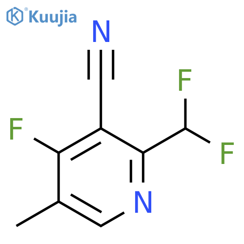 3-Cyano-2-(difluoromethyl)-4-fluoro-5-methylpyridine structure