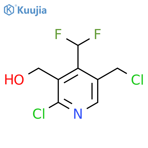 2-Chloro-5-(chloromethyl)-4-(difluoromethyl)pyridine-3-methanol structure