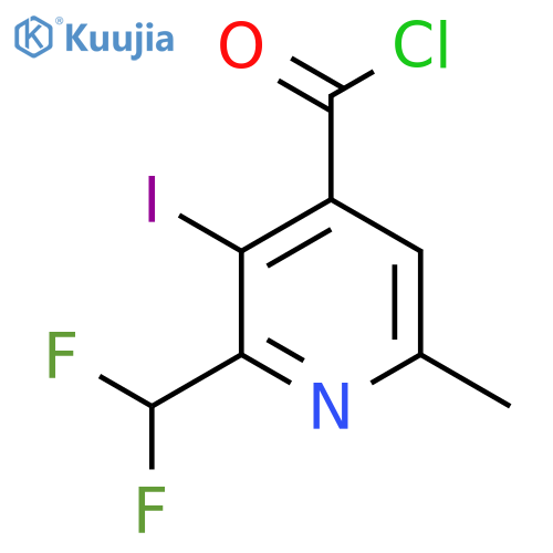 2-(Difluoromethyl)-3-iodo-6-methylpyridine-4-carbonyl chloride structure