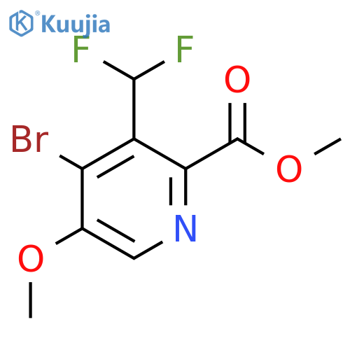 Methyl 4-bromo-3-(difluoromethyl)-5-methoxypyridine-2-carboxylate structure