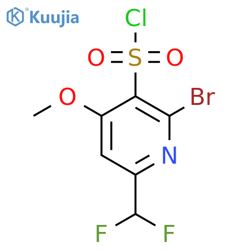 2-Bromo-6-(difluoromethyl)-4-methoxypyridine-3-sulfonyl chloride structure