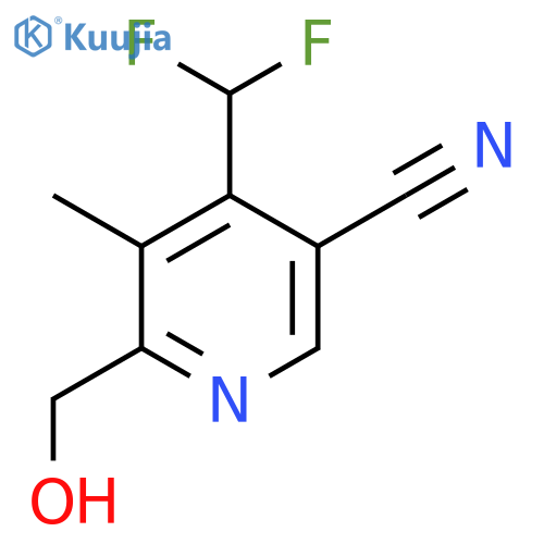 5-Cyano-4-(difluoromethyl)-3-methylpyridine-2-methanol structure