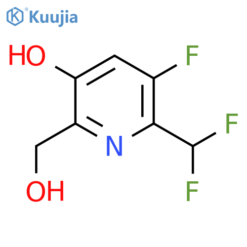 2-(Difluoromethyl)-3-fluoro-5-hydroxypyridine-6-methanol structure