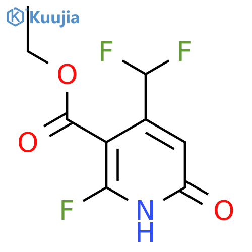 Ethyl 4-(difluoromethyl)-2-fluoro-6-hydroxypyridine-3-carboxylate structure