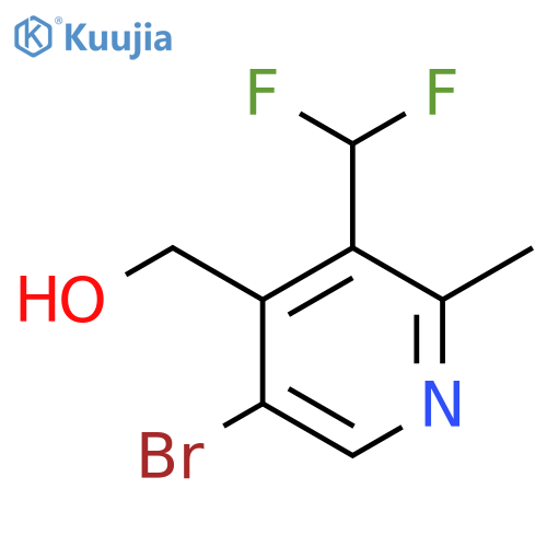 5-Bromo-3-(difluoromethyl)-2-methylpyridine-4-methanol structure