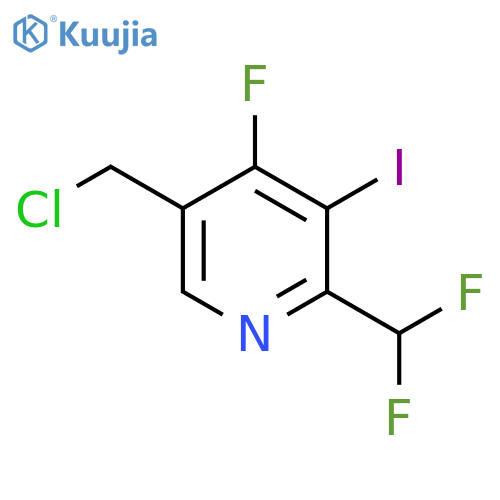 5-(Chloromethyl)-2-(difluoromethyl)-4-fluoro-3-iodopyridine structure