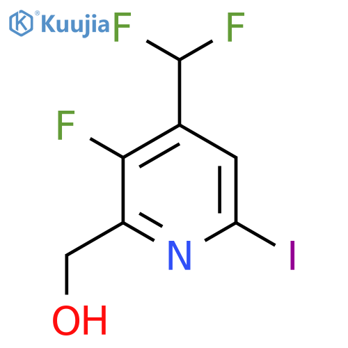 4-(Difluoromethyl)-3-fluoro-6-iodopyridine-2-methanol structure