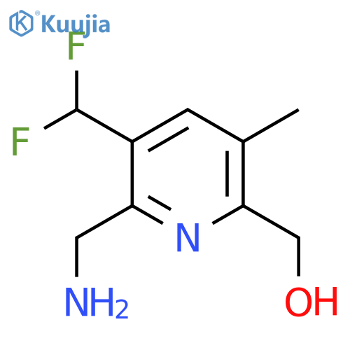 2-(Aminomethyl)-3-(difluoromethyl)-5-methylpyridine-6-methanol structure