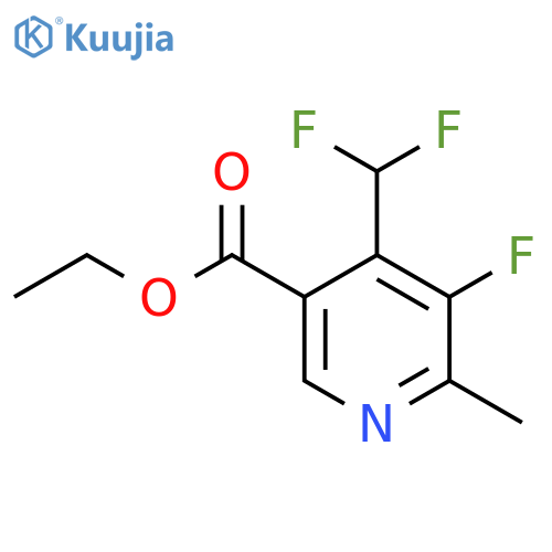 Ethyl 4-(difluoromethyl)-3-fluoro-2-methylpyridine-5-carboxylate structure