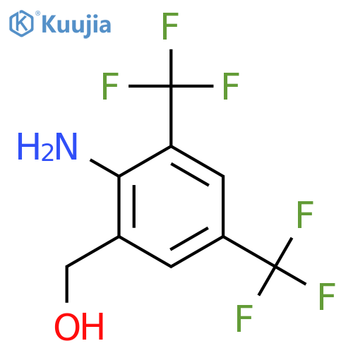 2-Amino-3,5-bis(trifluoromethyl)benzyl alcohol structure
