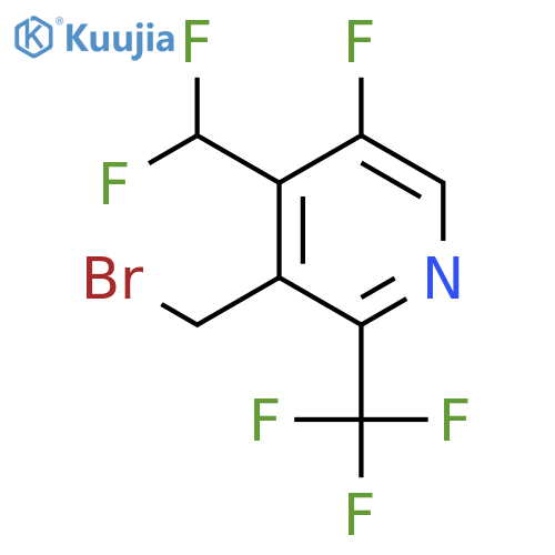 3-(Bromomethyl)-4-(difluoromethyl)-5-fluoro-2-(trifluoromethyl)pyridine structure