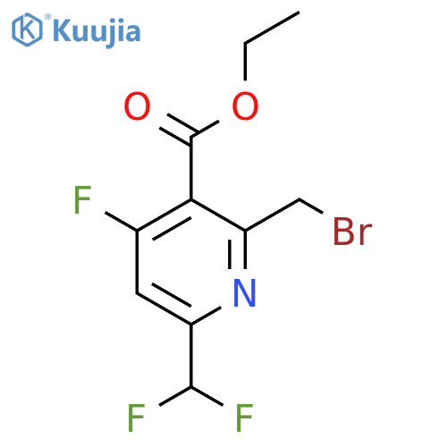 Ethyl 2-(bromomethyl)-6-(difluoromethyl)-4-fluoropyridine-3-carboxylate structure