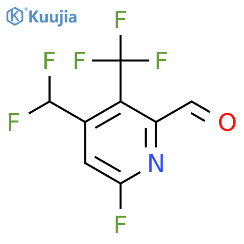 4-(Difluoromethyl)-6-fluoro-3-(trifluoromethyl)pyridine-2-carboxaldehyde structure