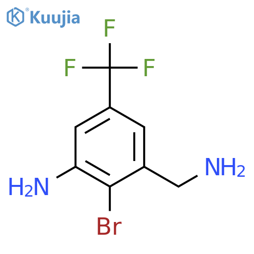 3-Amino-2-bromo-5-(trifluoromethyl)benzylamine structure