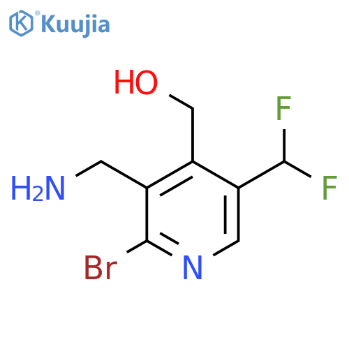 3-(Aminomethyl)-2-bromo-5-(difluoromethyl)pyridine-4-methanol structure