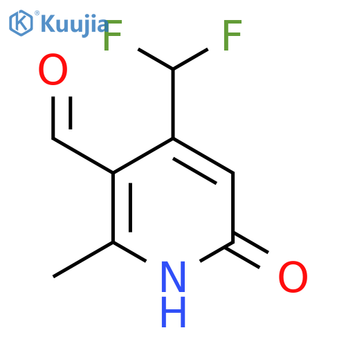 4-(Difluoromethyl)-6-hydroxy-2-methylpyridine-3-carboxaldehyde structure