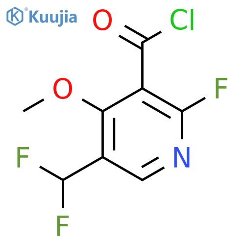 5-(Difluoromethyl)-2-fluoro-4-methoxypyridine-3-carbonyl chloride structure