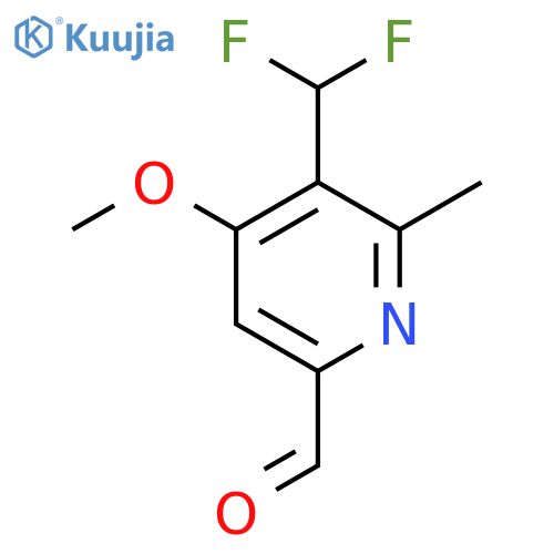 3-(Difluoromethyl)-4-methoxy-2-methylpyridine-6-carboxaldehyde structure