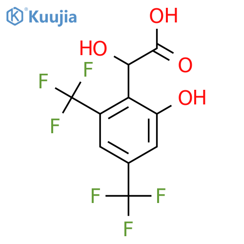 2,4-Bis(trifluoromethyl)-6-hydroxymandelic acid structure