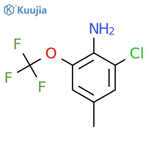 2-Chloro-4-methyl-6-(trifluoromethoxy)aniline structure
