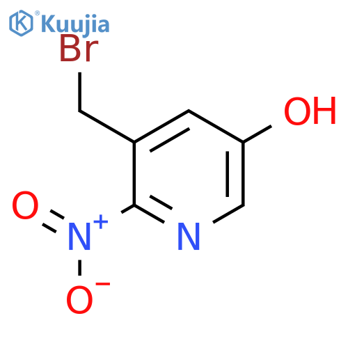 3-Bromomethyl-5-hydroxy-2-nitropyridine structure