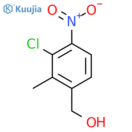 3-Chloro-2-methyl-4-nitrobenzyl alcohol structure