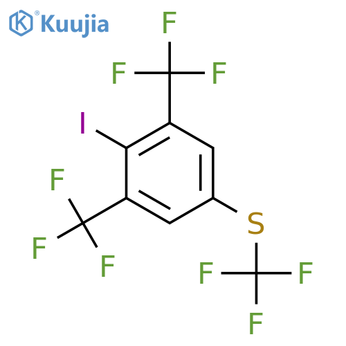 1,3-Bis(trifluoromethyl)-2-iodo-5-(trifluoromethylthio)benzene structure