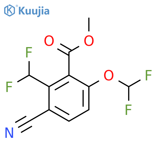 Methyl 3-cyano-6-difluoromethoxy-2-(difluoromethyl)benzoate structure