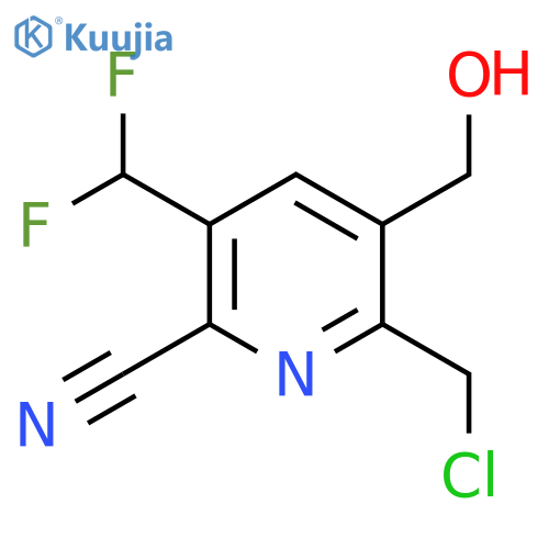 2-(Chloromethyl)-6-cyano-5-(difluoromethyl)pyridine-3-methanol structure