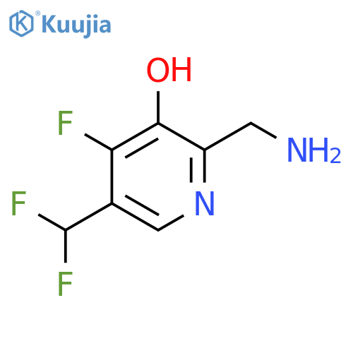2-(Aminomethyl)-5-(difluoromethyl)-4-fluoro-3-hydroxypyridine structure
