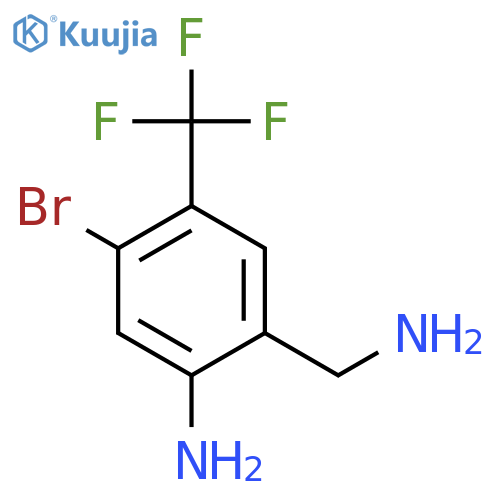 2-Amino-4-bromo-5-(trifluoromethyl)benzylamine structure