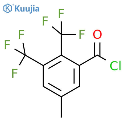 2,3-Bis(trifluoromethyl)-5-methylbenzoyl chloride structure