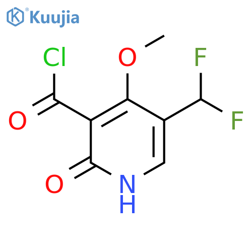 5-(Difluoromethyl)-2-hydroxy-4-methoxypyridine-3-carbonyl chloride structure