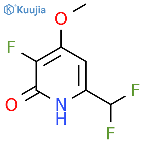 6-(Difluoromethyl)-3-fluoro-2-hydroxy-4-methoxypyridine structure