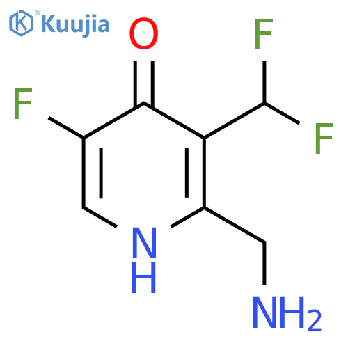 2-(Aminomethyl)-3-(difluoromethyl)-5-fluoro-4-hydroxypyridine structure