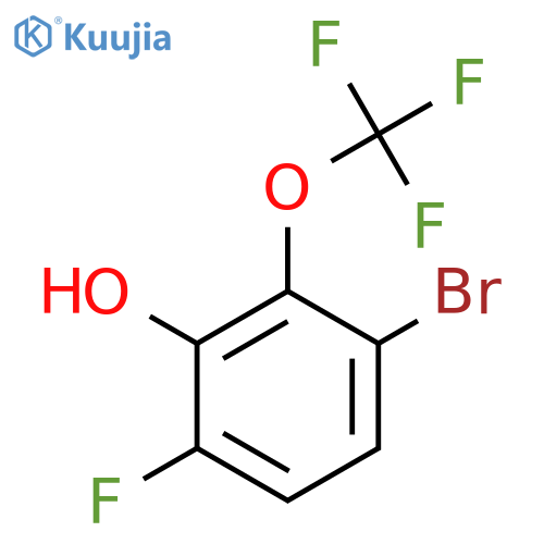3-Bromo-6-fluoro-2-(trifluoromethoxy)phenol structure
