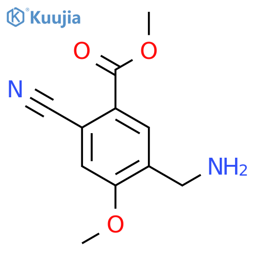 Methyl 5-aminomethyl-2-cyano-4-methoxybenzoate structure