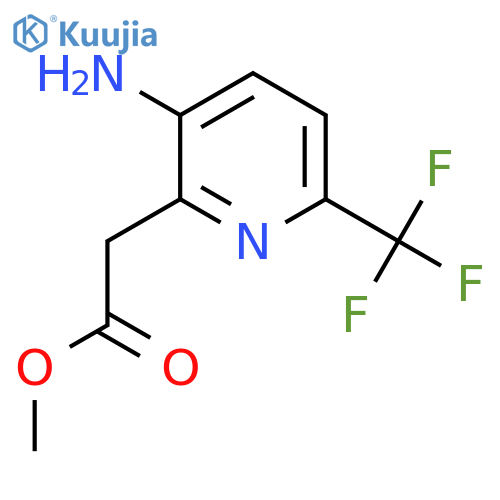 Methyl 2-[3-amino-6-(trifluoromethyl)pyridin-2-yl]acetate structure