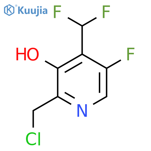 2-(Chloromethyl)-4-(difluoromethyl)-5-fluoro-3-hydroxypyridine structure