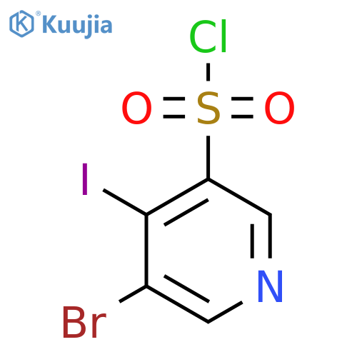 3-Bromo-4-iodopyridine-5-sulfonyl chloride structure