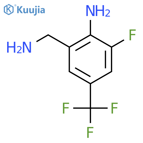 2-Amino-3-fluoro-5-(trifluoromethyl)benzylamine structure