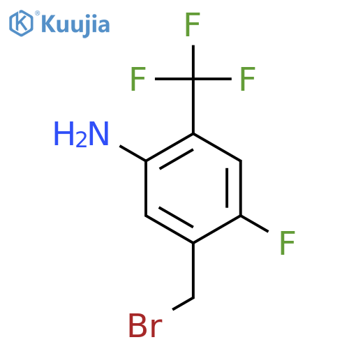 5-Amino-2-fluoro-4-(trifluoromethyl)benzyl bromide structure
