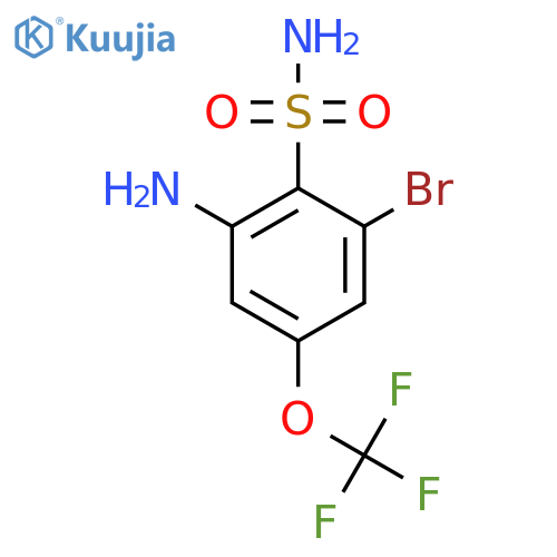 2-Amino-6-bromo-4-(trifluoromethoxy)benzenesulfonamide structure